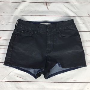 Bullhead Denim Co High Rise Short Shorts Black Sz5